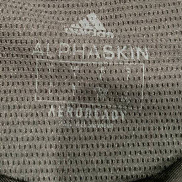 Adidas Alpha Skin Mens Black Climalite Tee Large - Picture 4 of 10